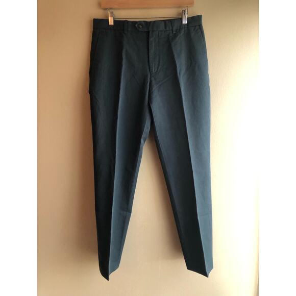 New J.CREW Mens Chino Green Pants Size 32